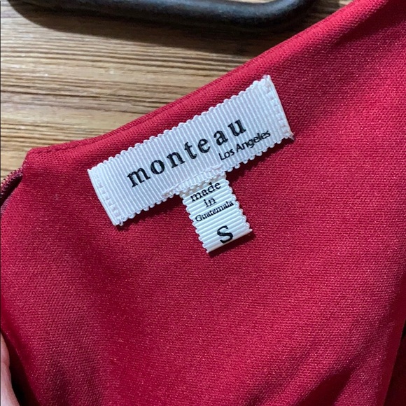 Monteau Red Cocktail Dress - Picture 3 of 3